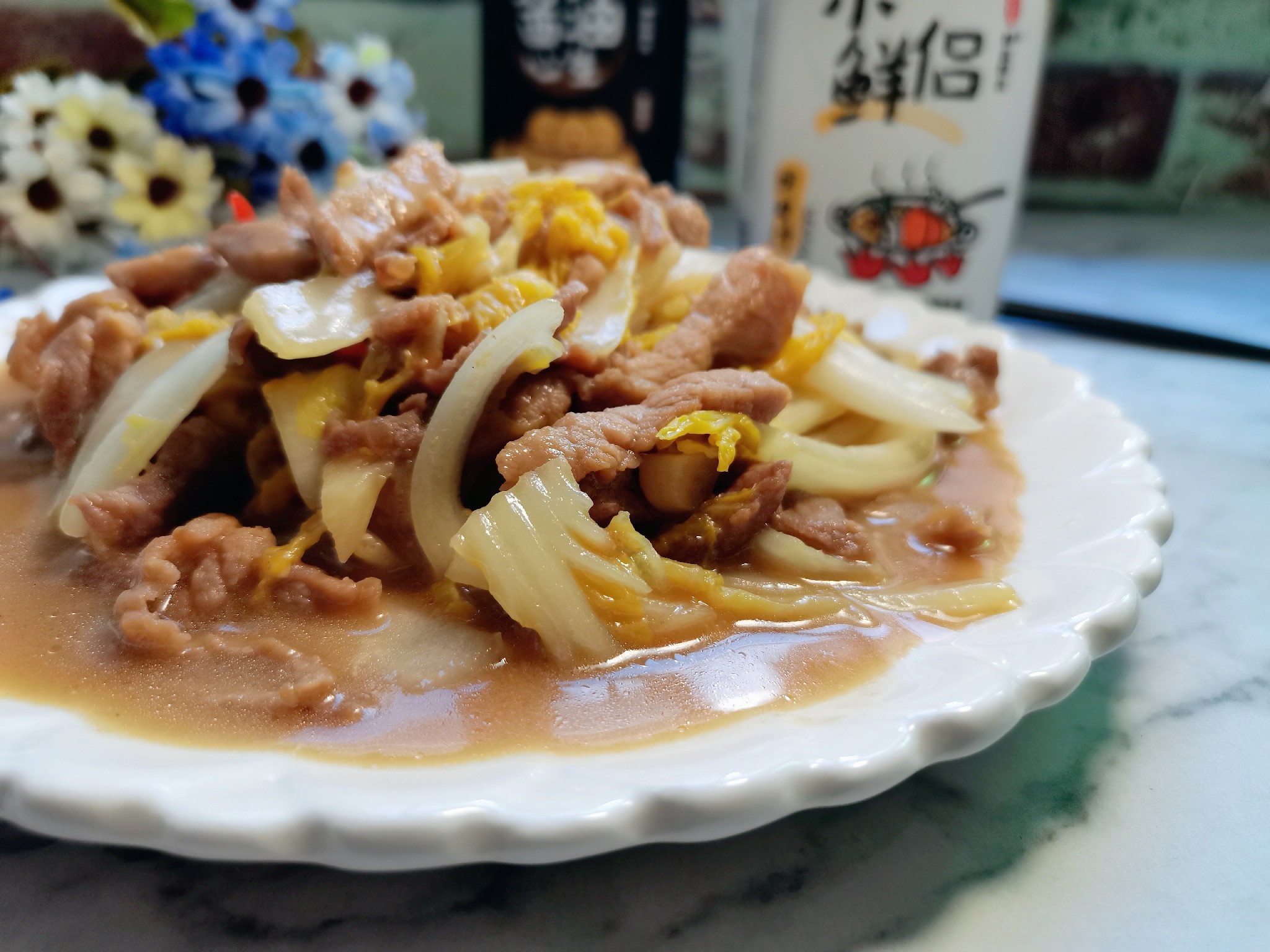 娃娃菜炒肉片的做法-家常味炒菜谱-易网健康养生网 娃娃菜炒肉片的做法-家常味炒菜谱