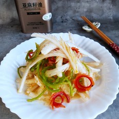 凉拌凤尾白菜的做法-酸辣味拌菜谱