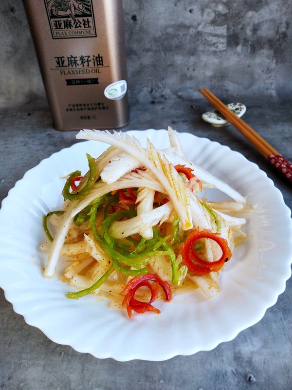 凉拌凤尾白菜的做法-酸辣味拌菜谱