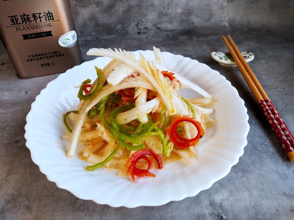 凉拌凤尾白菜的做法-酸辣味拌菜谱