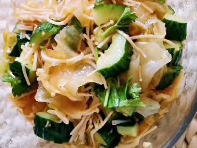 低脂低卡营养成分美味的什锦大拌菜的作法-酸辣味拌食谱