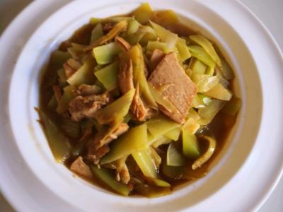 肉片炒青笋的做法-家常味炒菜谱
