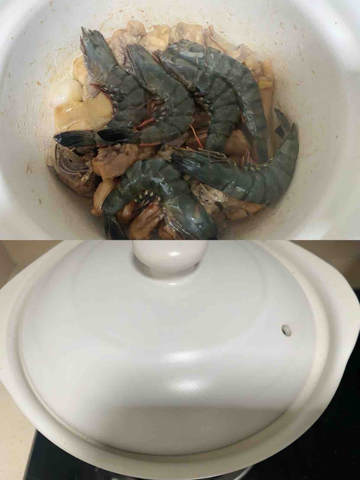 海鲜鸡煲的做法-咸鲜味焖菜谱