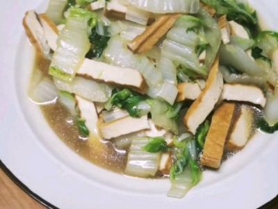 茭菜炒豆腐的做法-家常味炒菜谱