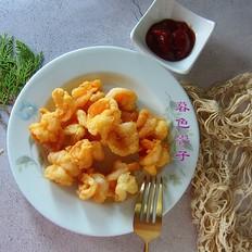 软炸大虾仁的做法-香辣味炸菜谱
