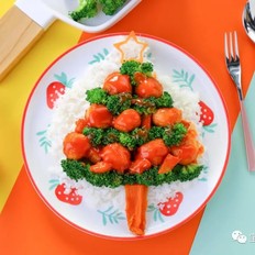 圣诞荔枝肉  宝宝辅食食谱的做法-家常味烙菜谱