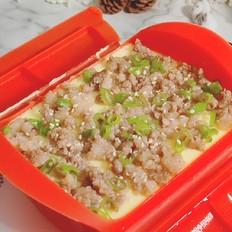 肉末豆腐蒸蛋的家常做法，鲜香滑嫩超好吃的做法-家常味蒸菜谱