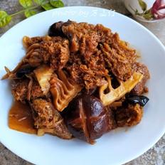 四鲜烤麸的做法-家常味炖菜谱