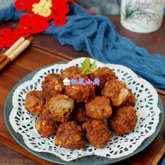#冬至大如年#一口一个，焦脆鲜香的牛肉丸子的做法-家常味炸菜谱