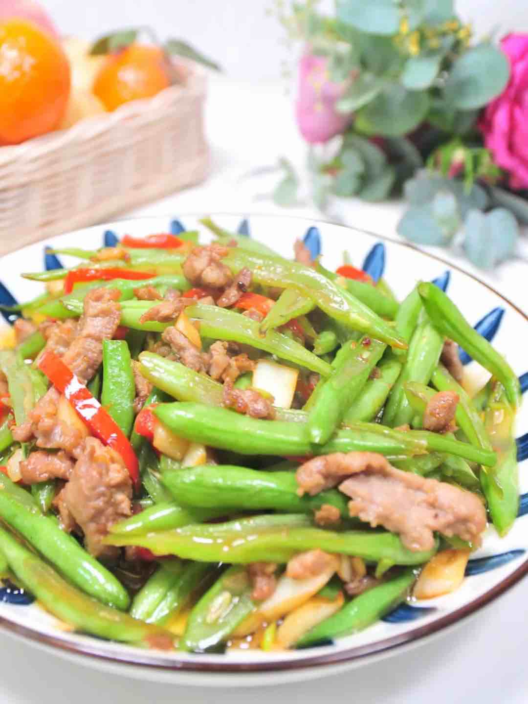 豆角炒肉丝的做法-咸鲜味炒菜谱
