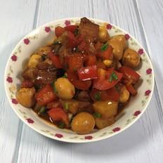 鹌鹑蛋与土豆碰撞的感觉的做法-酱香味烧菜谱