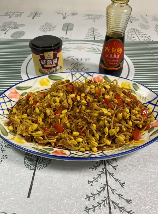 炒黄豆芽加上它好吃的舔盘的做法-咸鲜味炒菜谱-易网健康养生网 炒黄豆芽加上它好吃的舔盘的做法-咸鲜味炒菜谱