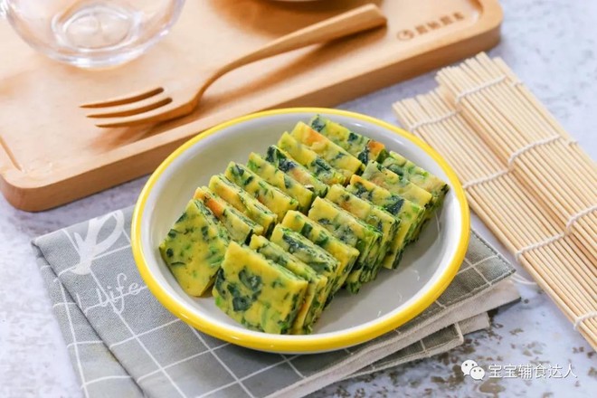 菠菜鸡蛋饼  宝宝辅食食谱的做法-家常味烙菜谱