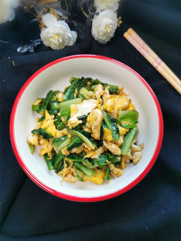 莴苣叶炒鸡蛋的做法-家常味炒菜谱-易网健康养生网 莴苣叶炒鸡蛋的做法-家常味炒菜谱