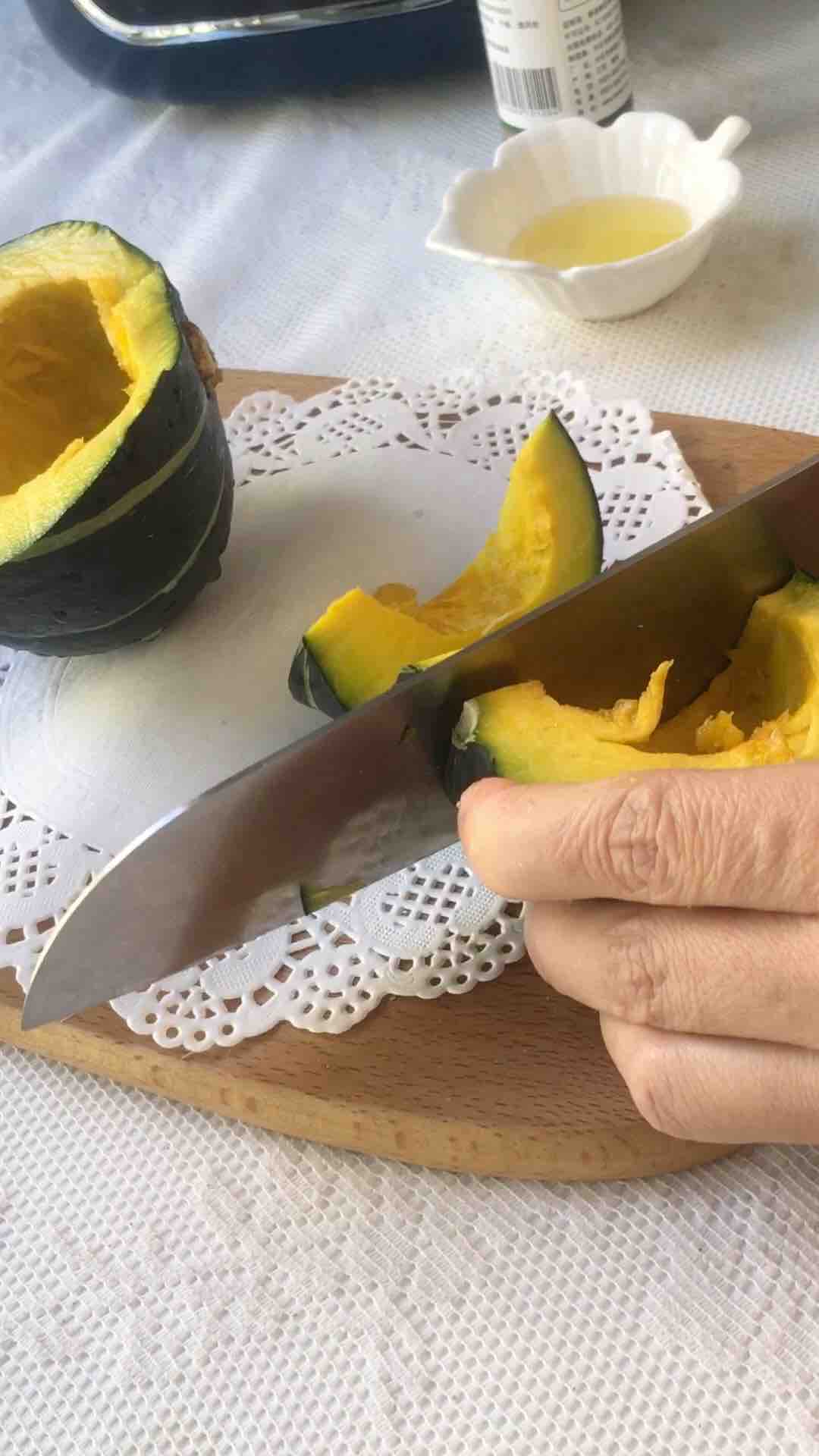 盐烤贝贝南瓜的做法-甜味炸菜谱