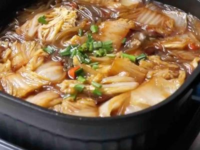 白菜猪肉炖粉条的做法-家常味煮菜谱