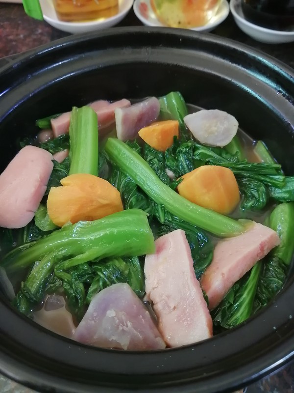 家乡的味道~~午餐肉番薯芥菜煲的做法-家常味煮菜谱-易网健康养生网 家乡的味道~~午餐肉番薯芥菜煲的做法-家常味煮菜谱