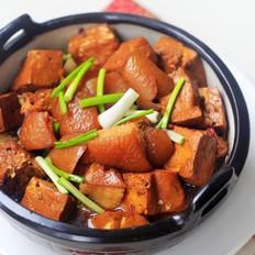 肉皮烧豆腐的做法-家常味烧菜谱