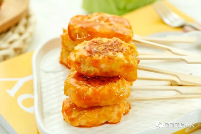 糖醋虾饼【宝宝辅食】的做法-咸鲜味煮菜谱