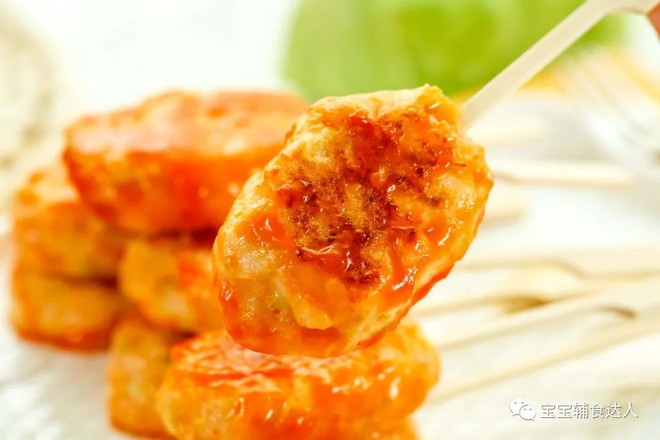 糖醋虾饼【宝宝辅食】的做法-咸鲜味煮菜谱