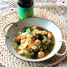 快菜炒虾仁的做法-咸鲜味炒菜谱